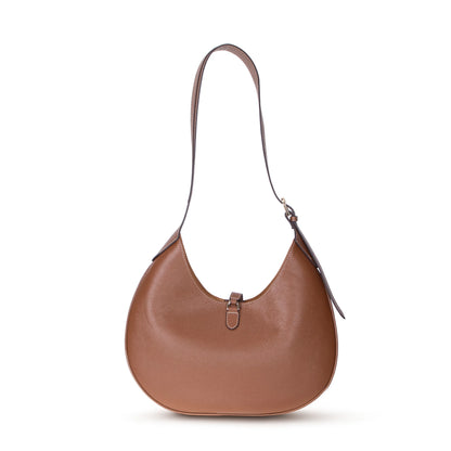 Rosa Crescent Leather Shoulder Bag