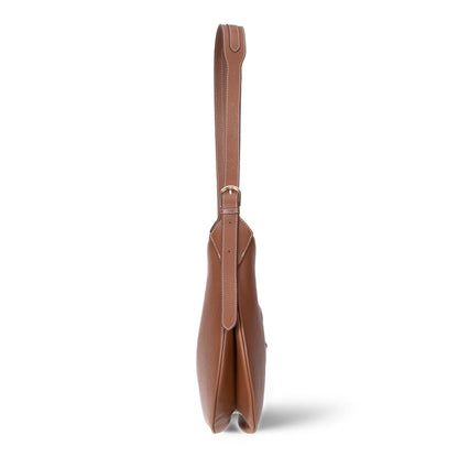 Rosa Crescent Leather Shoulder Bag