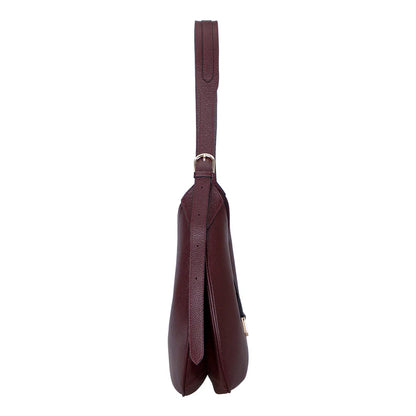 Rosa Crescent Leather Shoulder Bag