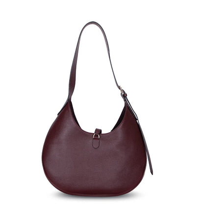 Rosa Crescent Leather Shoulder Bag