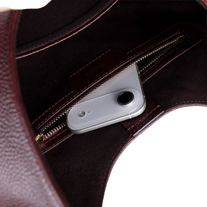 Rosa Crescent Leather Shoulder Bag
