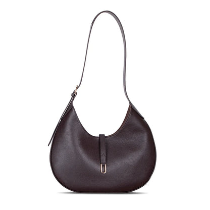 Rosa Crescent Leather Shoulder Bag