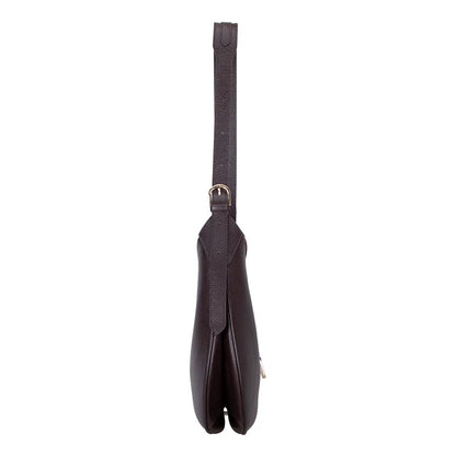 Rosa Crescent Leather Shoulder Bag