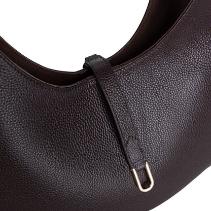 Rosa Crescent Leather Shoulder Bag