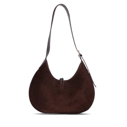Rosa Crescent Leather Shoulder Bag