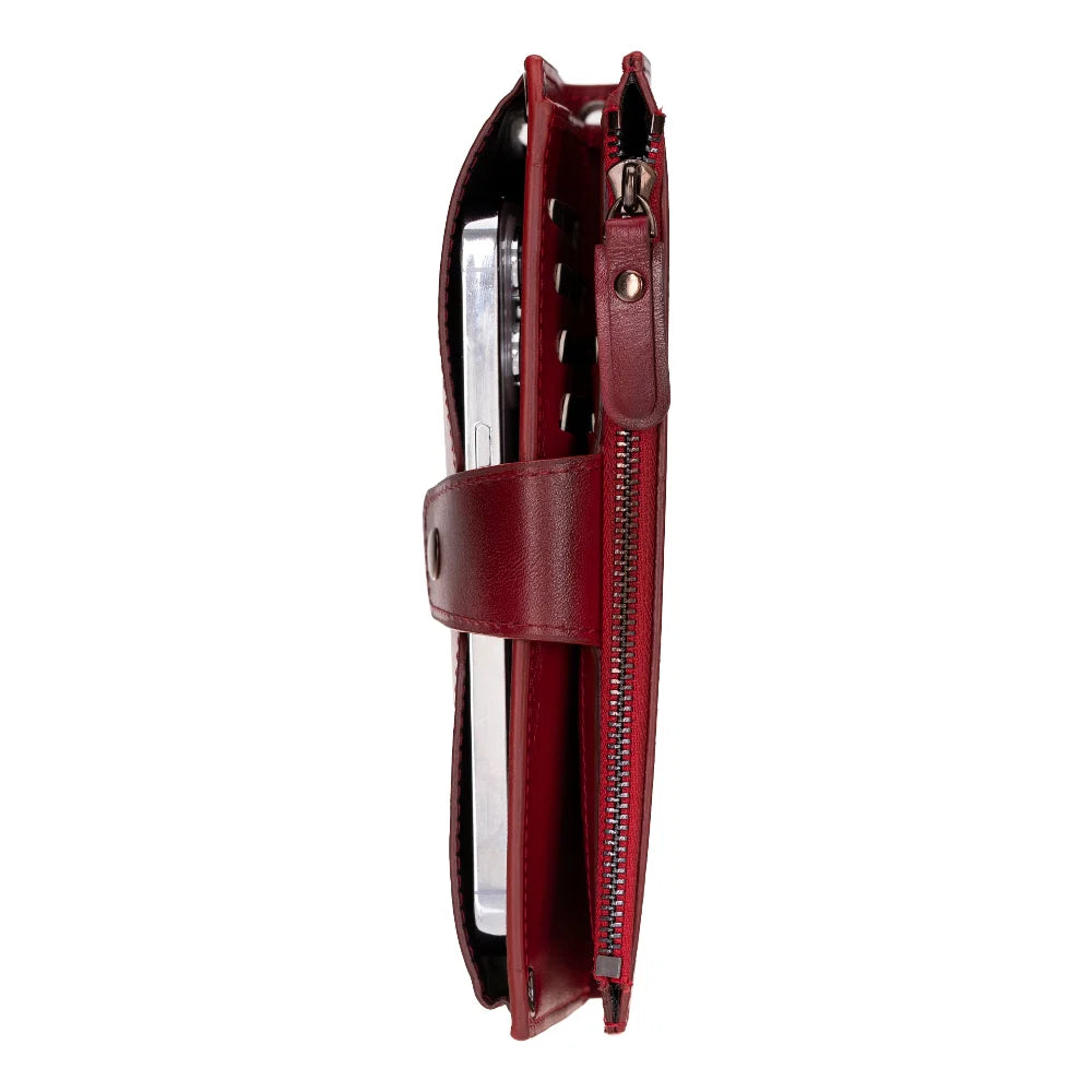 Lozan Strap Leather Crossbody Wallet