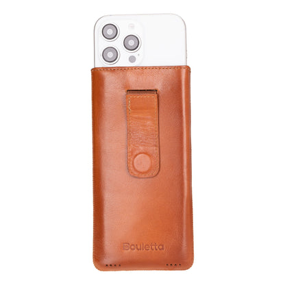 Multicase iPhone 16 Pro Leather Pull-Tab Pouch
