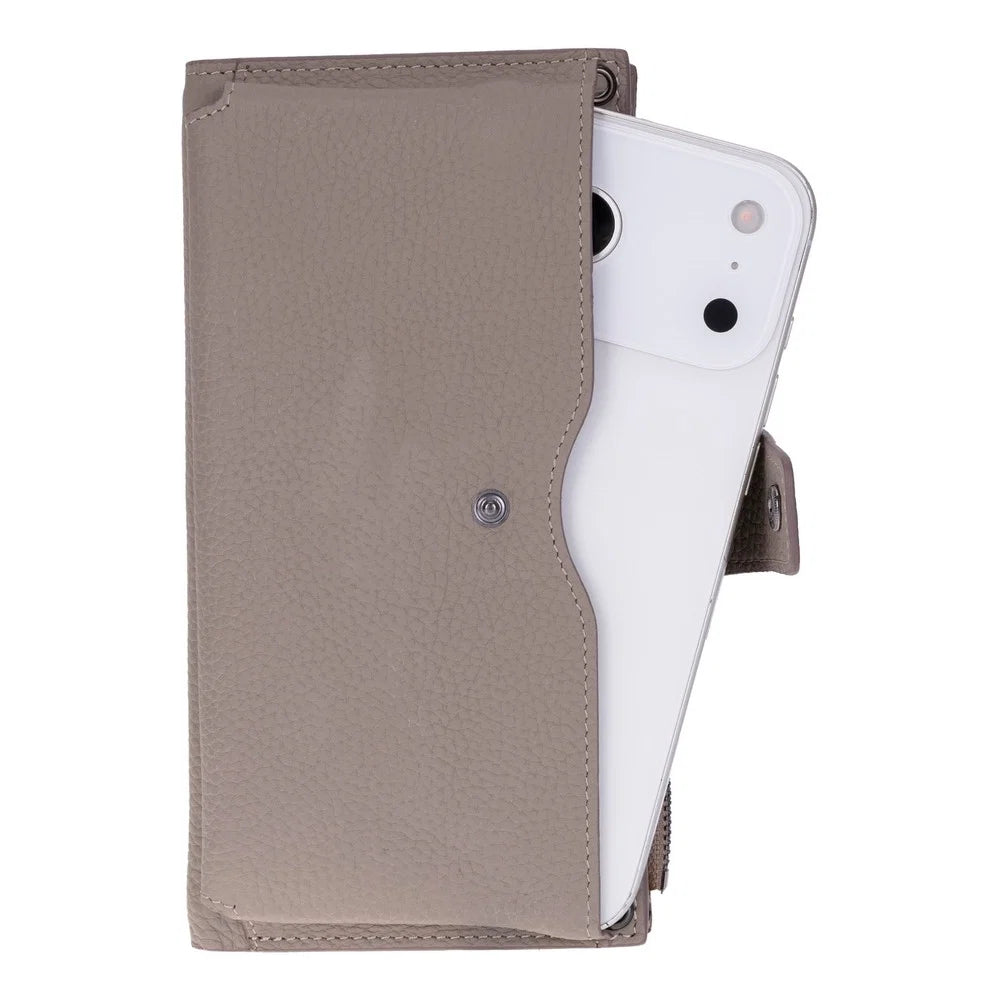 Lozan Strap Leather Crossbody Wallet