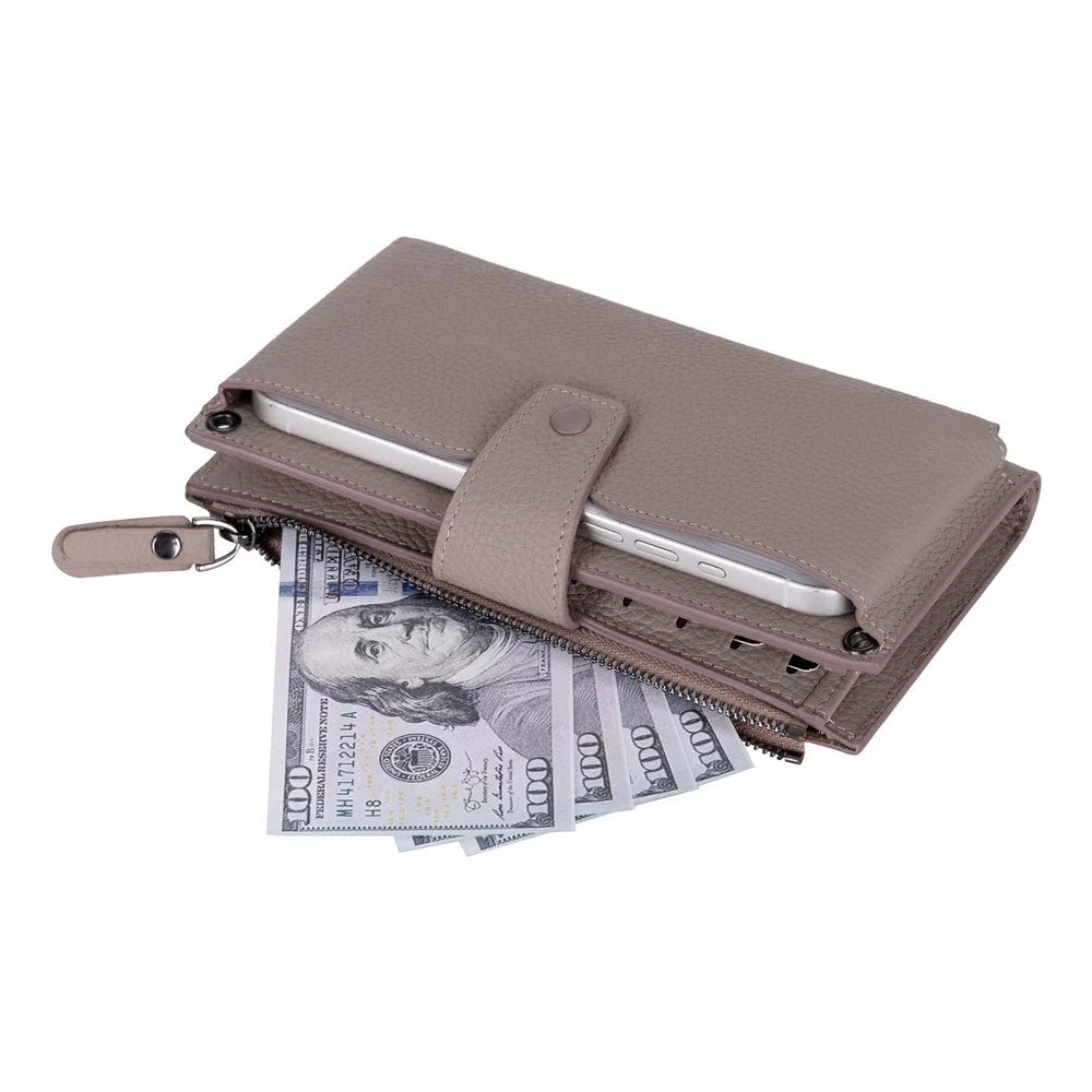 Lozan Strap Leather Crossbody Wallet