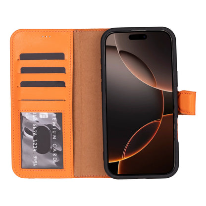 Magic iPhone 16 Pro Detachable Leather Wallet Case – Expanded Palette