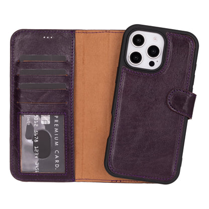 Magic iPhone 16 Pro Detachable Leather Wallet Case – Expanded Palette