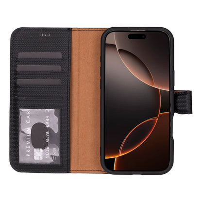 Magic iPhone 16 Pro Detachable Leather Wallet Case – Expanded Palette