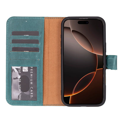 Magic iPhone 16 Pro Detachable Leather Wallet Case – Expanded Palette