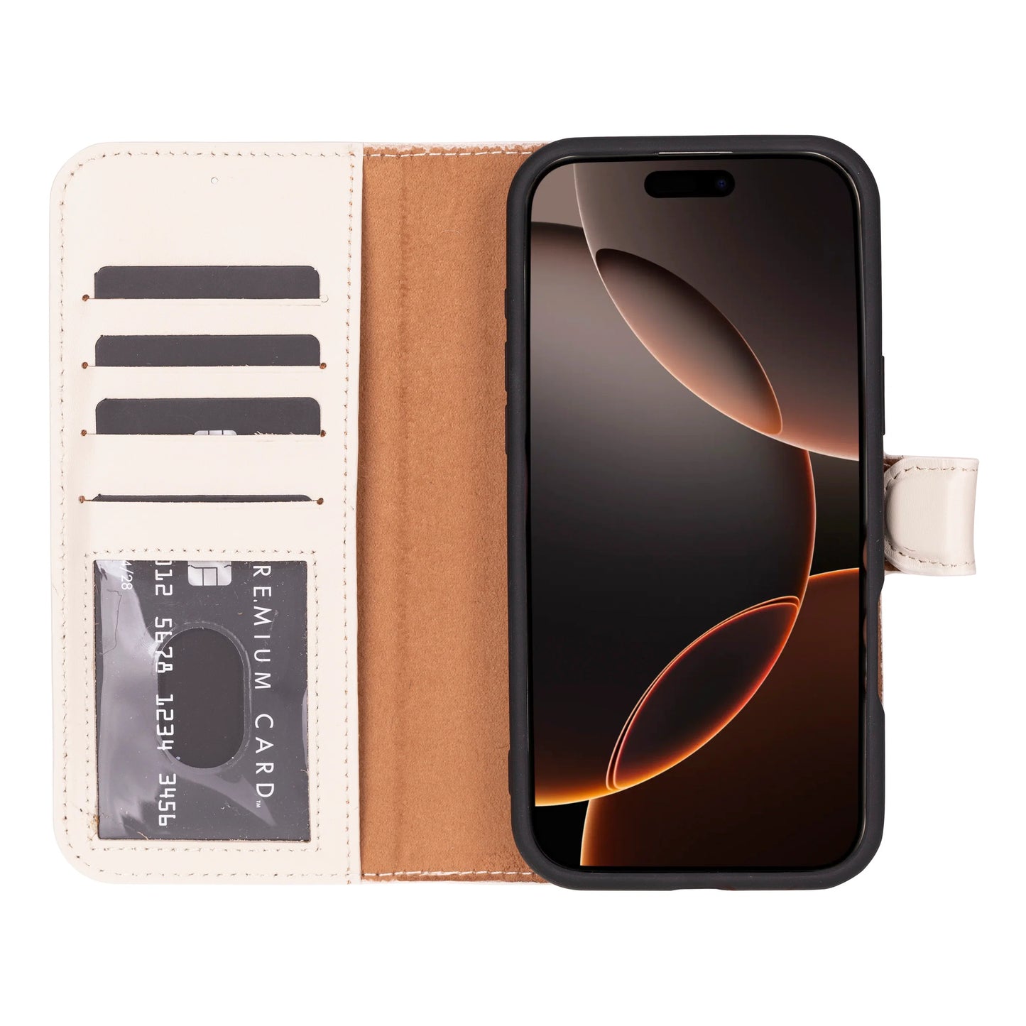 Magic iPhone 16 Pro Detachable Leather Wallet Case