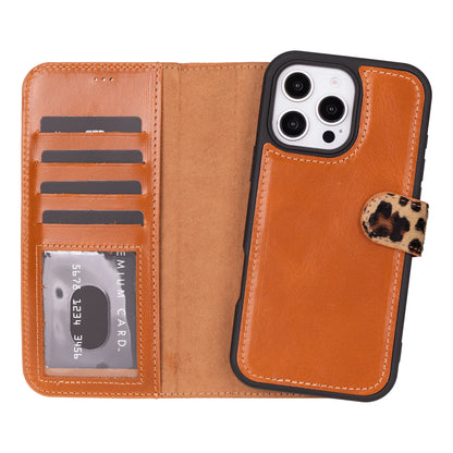 Magic iPhone 16 Pro Detachable Leather Wallet Case – Expanded Palette