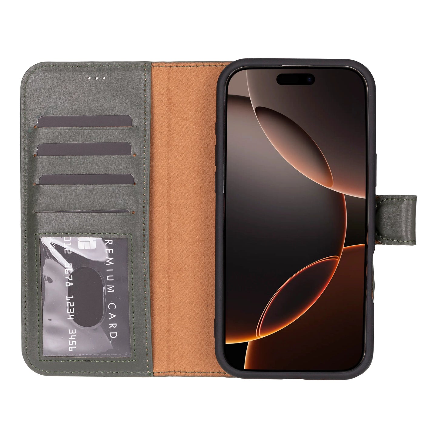 Magic iPhone 16 Pro Detachable Leather Wallet Case