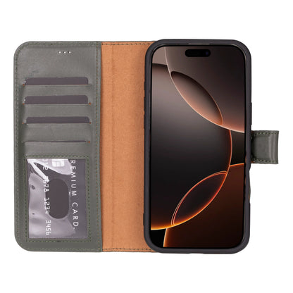 Magic iPhone 16 Pro Detachable Leather Wallet Case – Expanded Palette