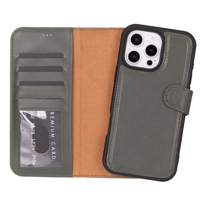 Magic iPhone 16 Pro Detachable Leather Wallet Case – Expanded Palette