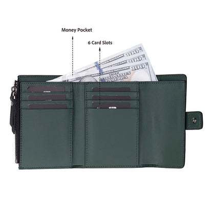 Elba Two-Tone Leather Wallet