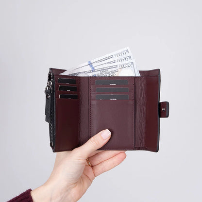 Elba Two-Tone Leather Wallet