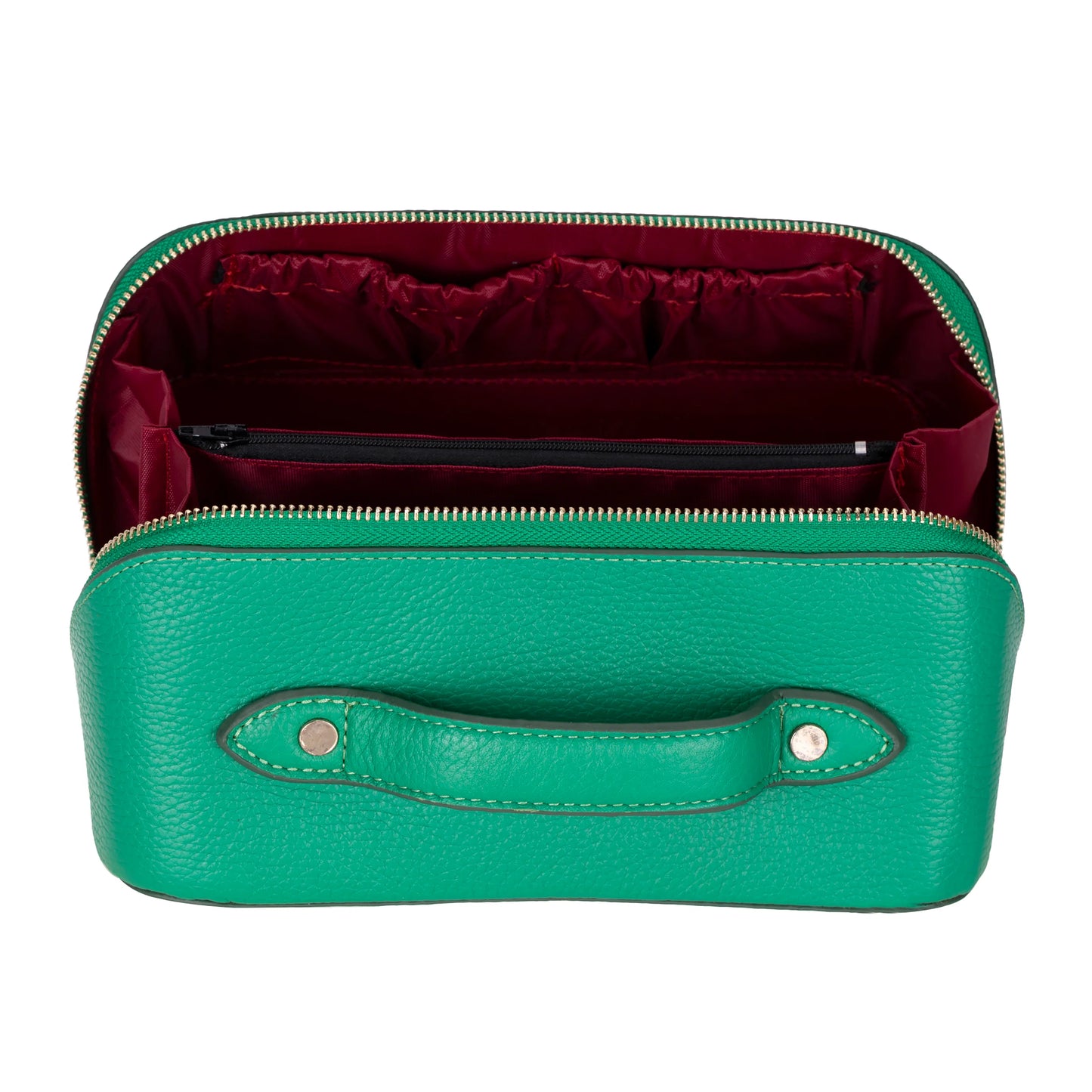 Soluno Leather Makeup Bag