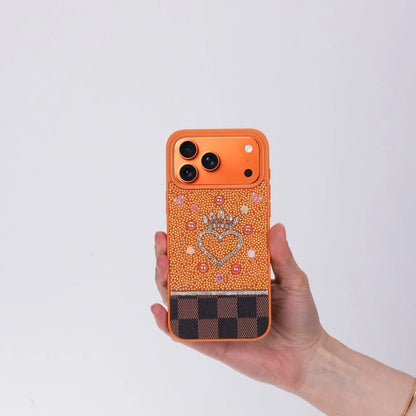 Vissel iPhone 17 Pro Max Heart Crystal Case