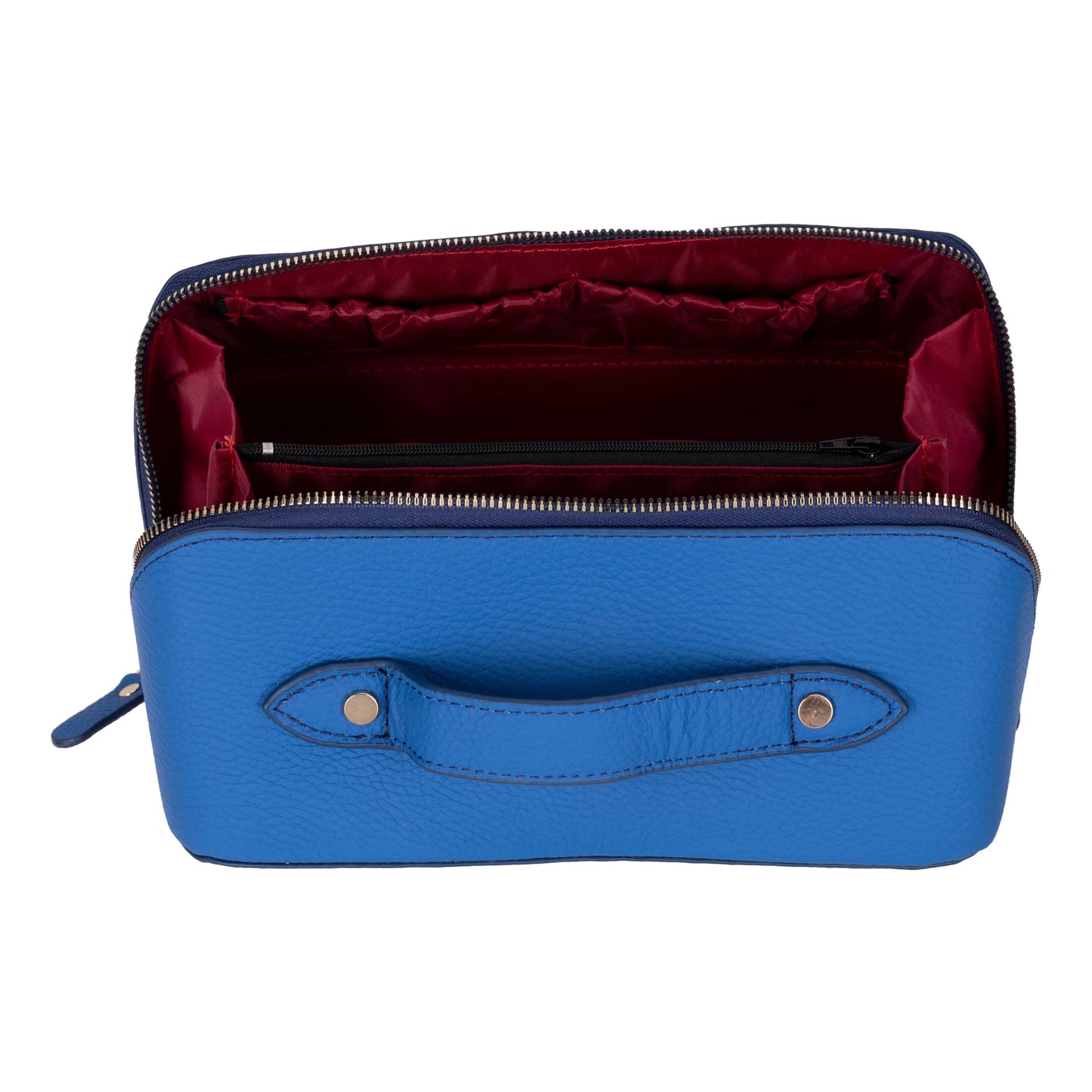 Soluno Leather Makeup Bag