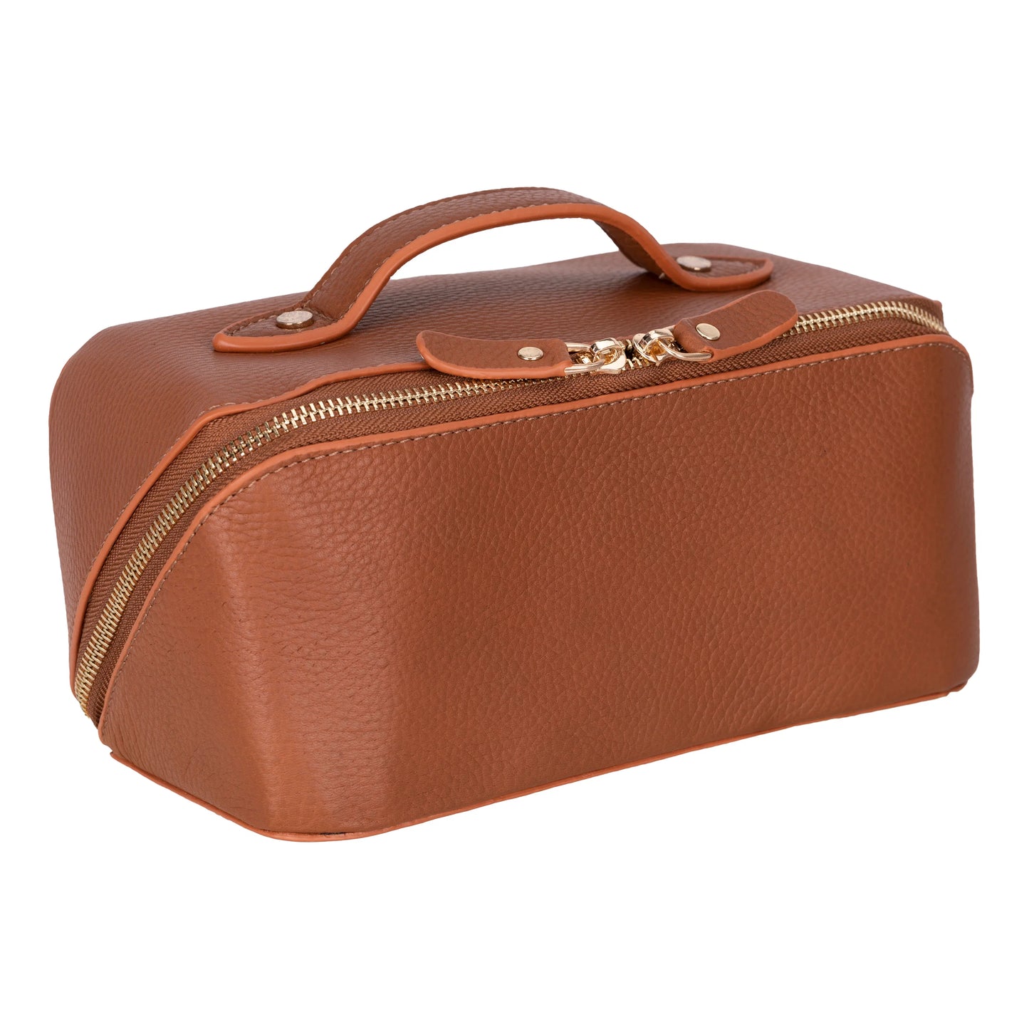 Soluno Leather Makeup Bag
