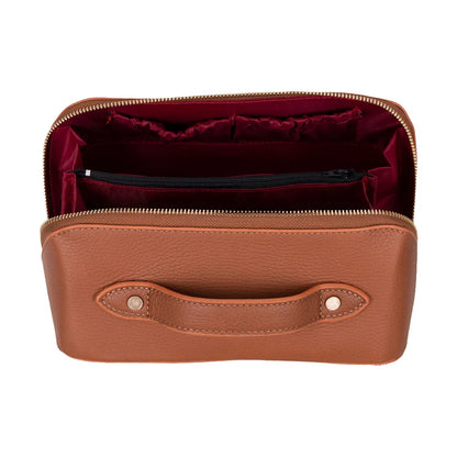 Ella Leather Makeup & Travel Bag