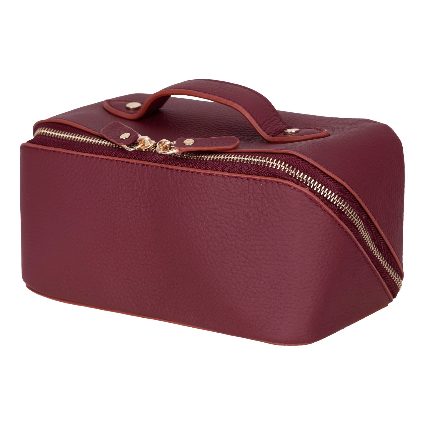 Soluno Leather Makeup Bag