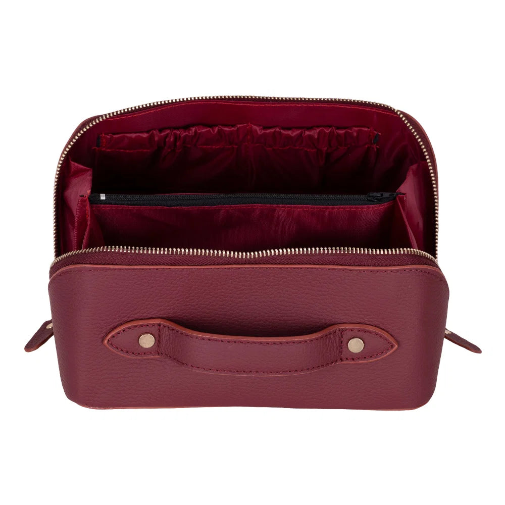 Ella Leather Makeup Bag