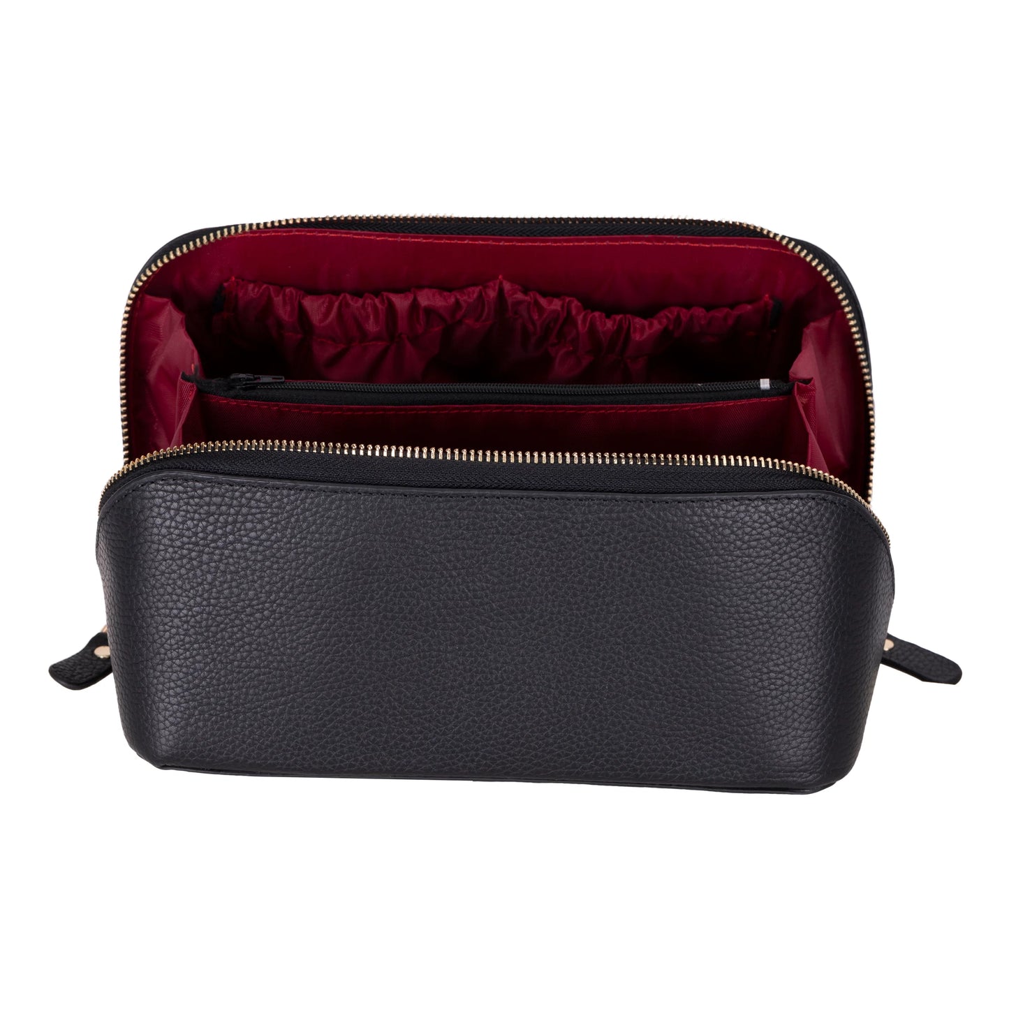 Soluno Leather Makeup Bag