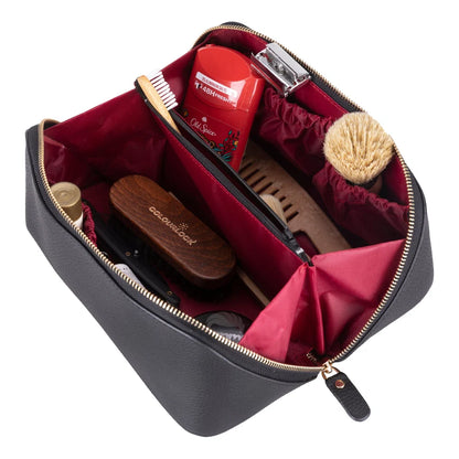 Ella Leather Makeup & Travel Bag