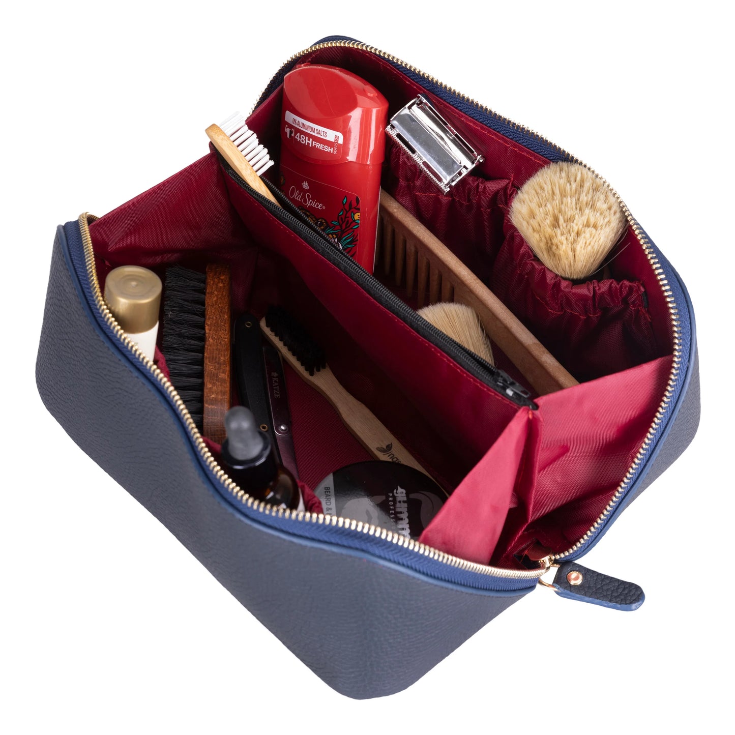 Soluno Leather Makeup Bag