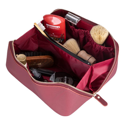 Ella Leather Makeup & Travel Bag