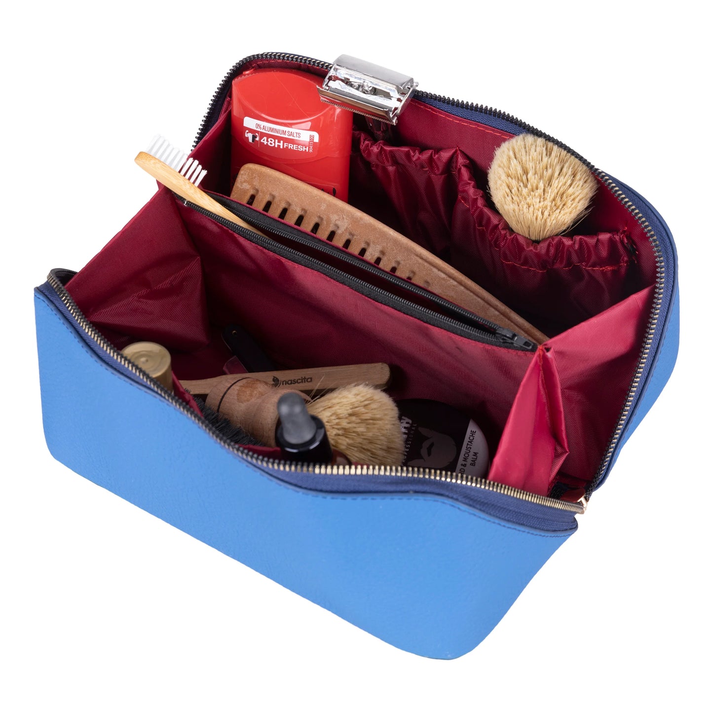 Soluno Leather Makeup Bag
