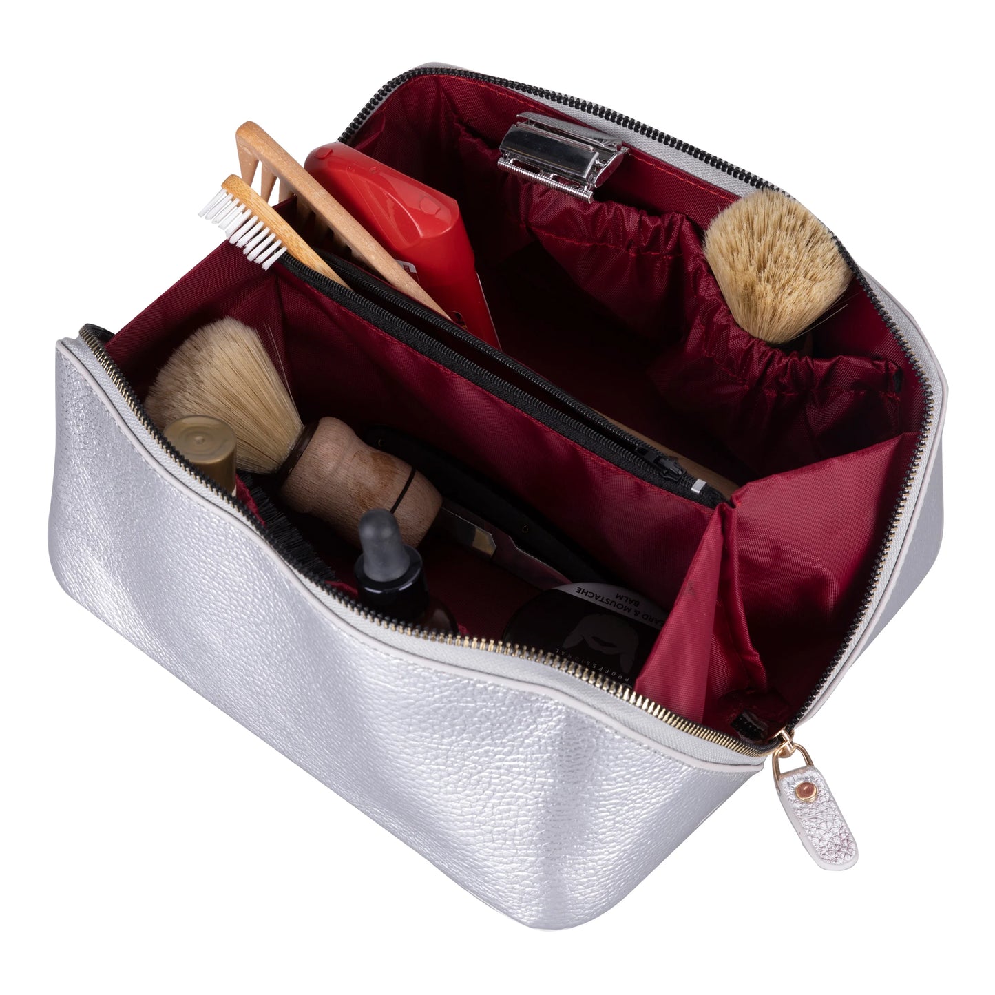 Soluno Leather Makeup Bag