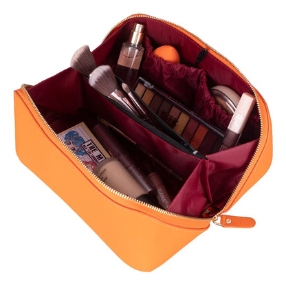 Ella Leather Makeup & Travel Bag