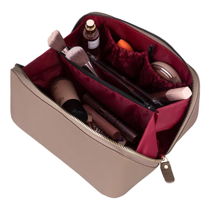 Ella Leather Makeup & Travel Bag