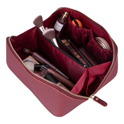 Ella Leather Makeup & Travel Bag