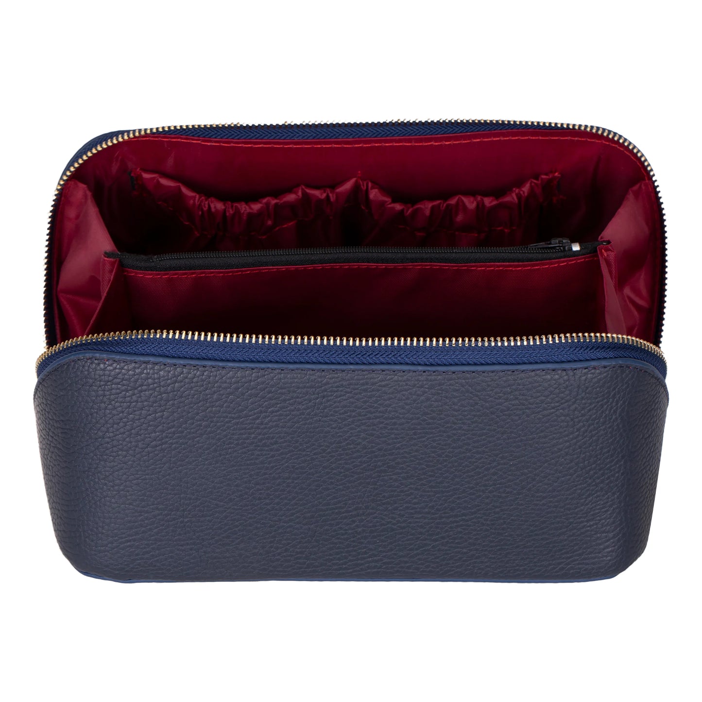 Soluno Leather Makeup Bag