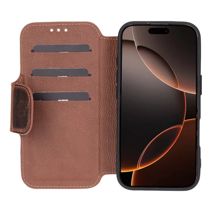 Firenze iPhone 16 Pro Max Leather Folio Wallet Case