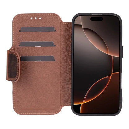 Infinix iPhone 16 Pro Leather Folio Wallet Case