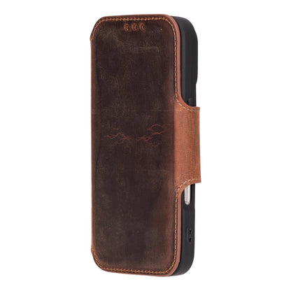 Firenze iPhone 16 Pro Leather Folio Wallet Case