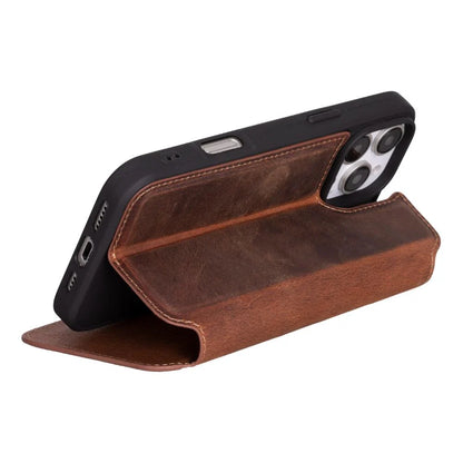 Infinix iPhone 16 Pro Max Leather Folio Wallet Case
