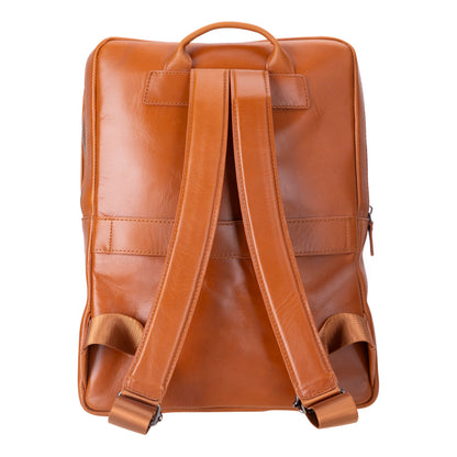 Hidden Castle Leather Laptop Backpack