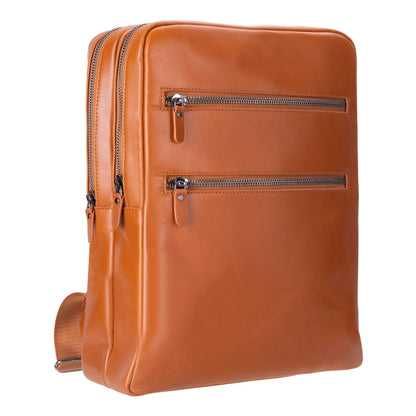 Hidden Castle Leather Laptop Backpack