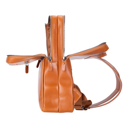 Hidden Castle Leather Laptop Backpack