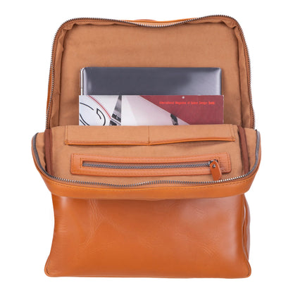 Hidden Castle Leather Laptop Backpack