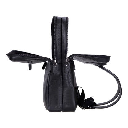 Hidden Castle Leather Laptop Backpack